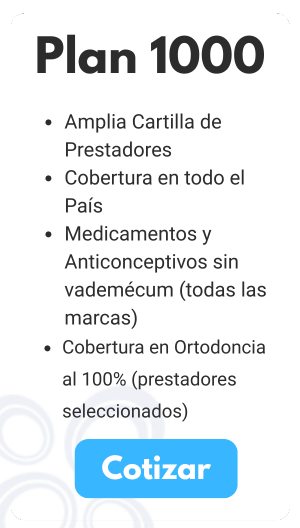 Información del Plan 1000 de Sancor Salud